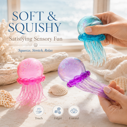 Cute Jellyfish Gel Squishy Fidget Toy