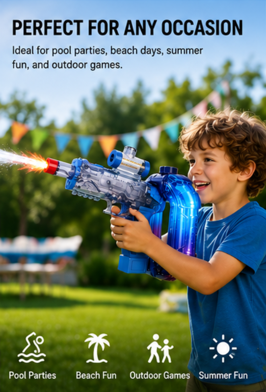 Colorful LED Electric Water Blaster
